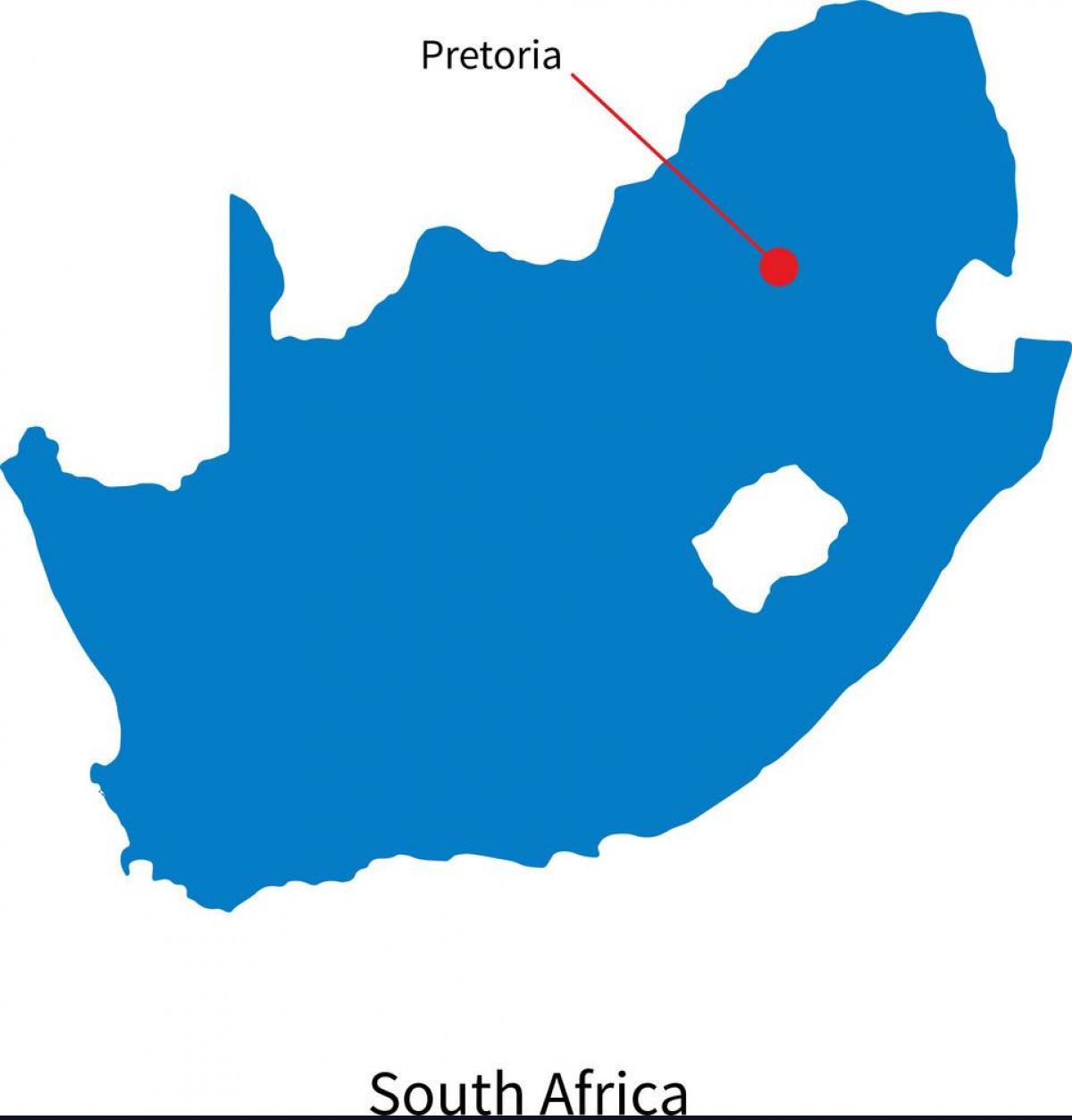 Mapa stolicy Republiki Południowej Afryki