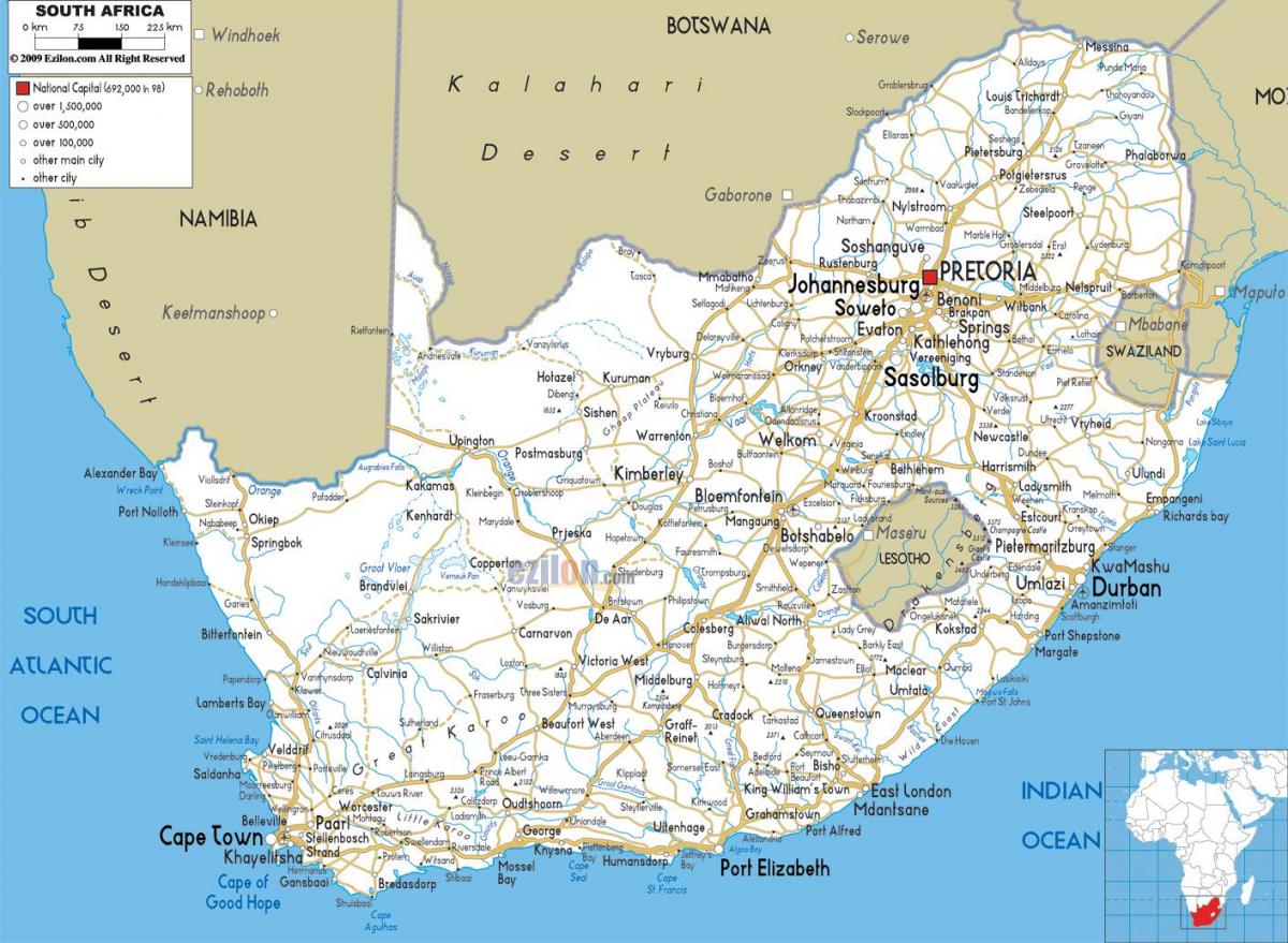Mapa miasta RPA