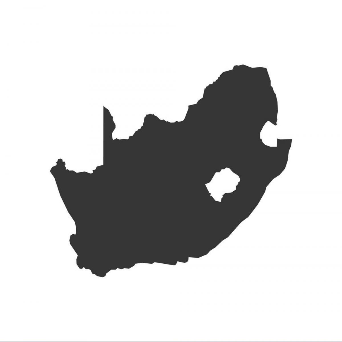 Mapa konturowa Republiki Południowej Afryki