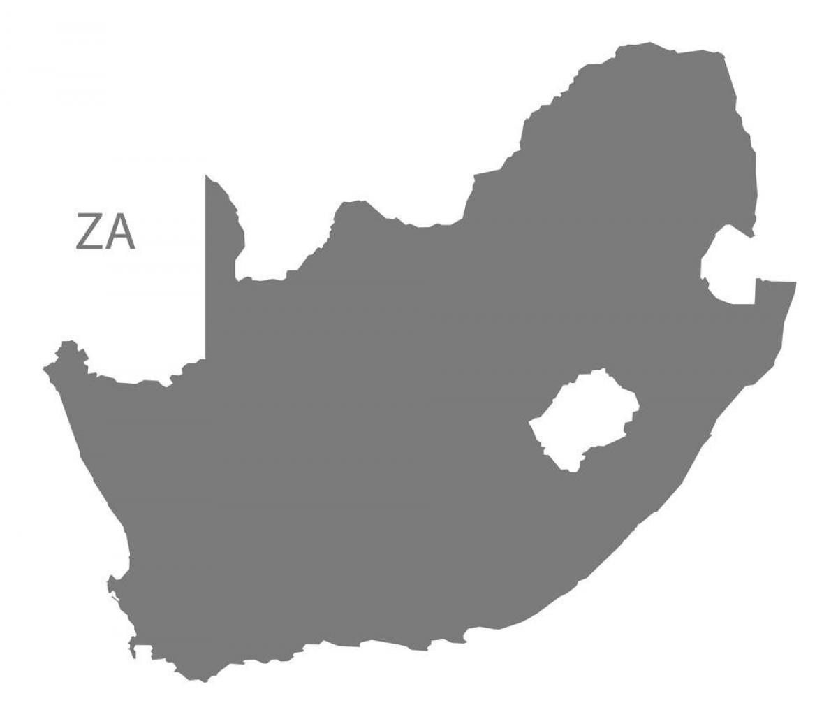 Południowoafrykańska mapa wektorowa