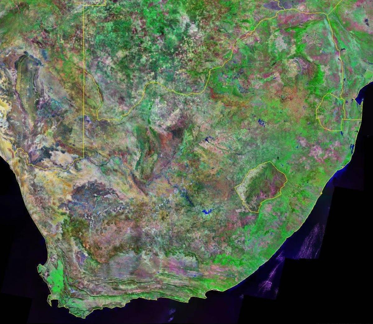 Mapa widokowa nieba w Republice Południowej Afryki